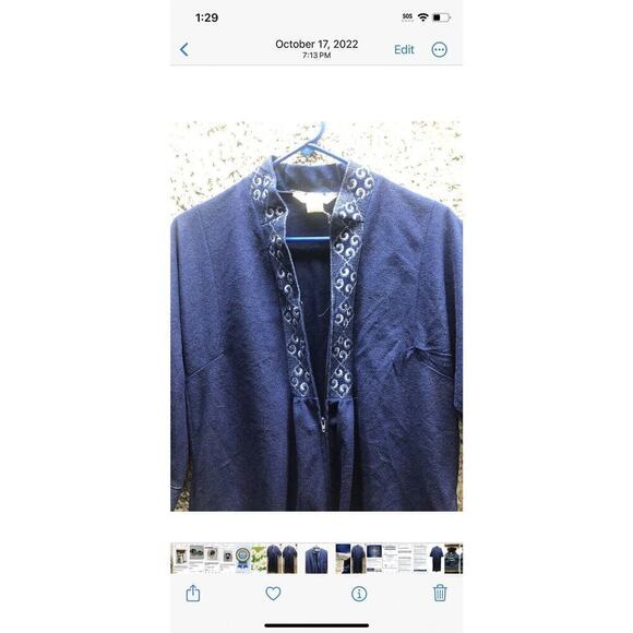 VINTAGE Sears WOMEN'S Navy Bleu House DRESS, Size Small - Picture 6 of 14